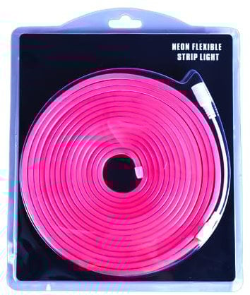 JANDEI - Striscia LED Neon Flessibile 12V, 5M 6x12mm 120 Led/Metri. Colore Rosa. Tagliare Ogni 2,5 cm. Decorazione per Interni ed Esterni, Perfetta per la Casa, il Lavoro, le Insegne...