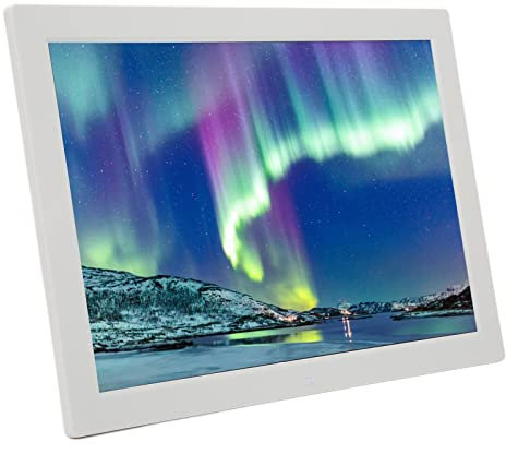17 Zoll Digitaler Bilderrahmen – 1440 X 900 IPS High Definition – Intelligenter Bilderrahmen mit Infrarot-Fernbedienung – 16 GB Großer Speicher – Elektronischer Kalender,