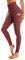 OUGES Damen Sport Leggings High Waist Leggins Yogahose Blickdichte Sporthose mit Taschen (Rot,XXL)