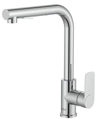 Roca A5A856EC00 Mezclador Cocina, Coleccion Cala, Caño Extraíble, Cromado