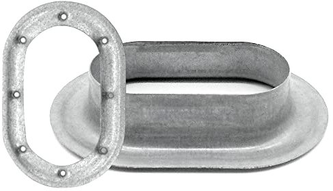 10x Planenöse 42x22mm Ovalöse verzinkt für LKW Plane PKW Anhänger Netz 13mm hoch