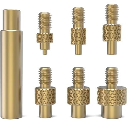 7 Pezzi Kit Adattatore Per Saldatore Per Inserti Filettati (M2 M3 M4 M5 M6 M8),Inserti Filettati,Punte Saldatore,Compatibile Con Accessori Per Stampa 3D