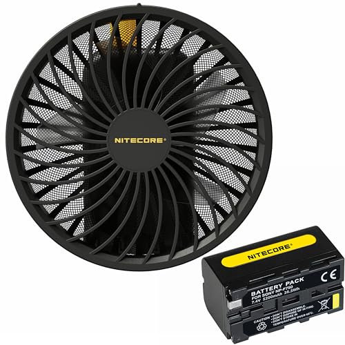 Nitecore CW10 Cinewind Ventilateur de photographie portable avec batterie NP-F750
