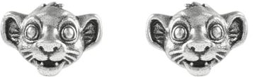 Simba-Ohrstecker aus 925er-Sterlingsilber, König der Löwen, Sterling Silber