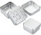 2 Stück Rasierseife Box Herren, Seifendose mit Abtropfgitter, Seifenbox Reise Wasserdicht aus Aluminium, Seifenschale Klein für Reise,Festes Shampoo Seifendose, Premium Seifenbox mit Ablaufsieb