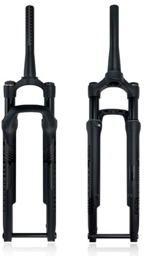 700C Road Bike Suspension Fork 12x100mm Road Disc Brake Air Forks 1-1/2 Tapered Tube Front Fork Travel 60mm Manual Lockout