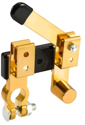 PEUTIER Battery Disconnect Switch, Top Side Post Knife Blade Master Switch, Copper, Negative, 12V 24V, RV Marine Car Boat (Horizontal)