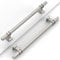 Coinkoly 10 Pack Satin Nickel Cabinet Handles 192MM Hole Centers - Drawer & Kitchen Cupboard Handles UK0012
