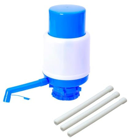 AstraLoom 2-6 Gallon Portable Hand Pressed Water Bottle Dispenser Plastic Water Bottle Pump for Home, Office, Camping