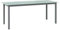 Iiaky Table de Jardin Gris Clair 190x90x74 cm Aluminium et Verre,Table De Camping,Table Basse Jardin,Bar De Jardin