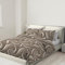 Banzaii Copripiumino Singolo 155x200 cm con Cerniera e Lacci Angolari 100% Microfibra Manopesca, Set Copripiumino e Federa con Zip 50x80 cm, Made in Italy, Nicole Beige