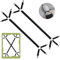 2 Piezas Sujeta Sabanas Bajeras, Tensores de Sábanas Ajustables con Clip de Metal, Elásticos Correas Cama Clips para Sábanas para Sábanas, Colchones, Tablas de Planchar o Sofás