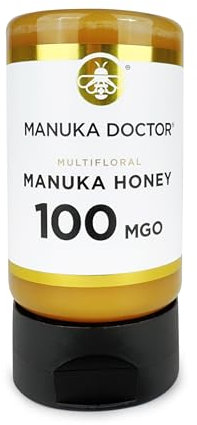MANUKA DOCTOR - MGO 100 Squeezy Manuka Honey Multifloral (300g) 100% Pure New Zealand Honey. Certified. Guaranteed. RAW. Non-GMO