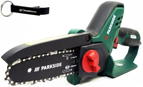 HEADNMORE® Bundle - PARKSIDE® 12V Akku Gehölzschneider Astsäge Astschere PGHSA 12 + HEADNMORE® Schlüsselanhänger (ohne Akku)