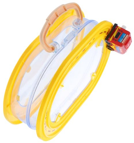 ibasenice Plastikbox Transparent Spielzeug-aufbewahrungsbox Kleine Spielzeugkiste Aufziehauto-Design Reisekoffer-Spielzeug Für Accessoires Und Kleine Haushaltsgegenstände Stabiler