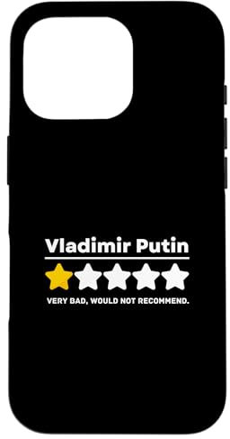 One Star Funny Review Wladimir Putin Funny Hülle für iPhone 16 Pro