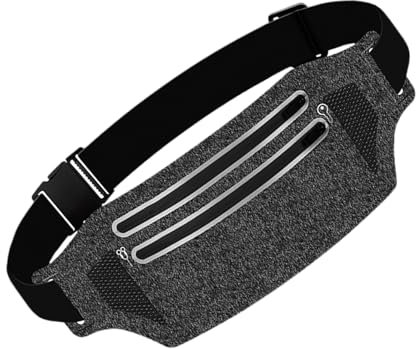 Cintura da corsa per telefono, Fanny Pack | Slim Fanny Pack per attrezzature da corridore, accessori per il libero all'aperto per escursioni all'aperto, gare di ciclismo, Colore grigio scuro