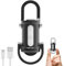 CHENRI 1200LM Super Bright Mini Keychain Flashlight Waterproof, Ultra-Bright LED Keychain Flashlight, 3 in 1 Powerful Mini Flashlight with Power Bank & 3 Modes for Outdoor, Camping (Black)