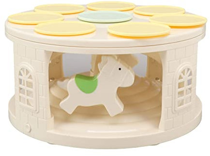 Tavolo da esposizione automatico a carosello del dessert a led rotanti con musica per le forniture per feste di nozze