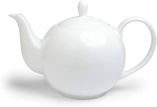 TeaLogic Teekanne Sabine 1,5l weiß - Fine White Bone China - Porzellan