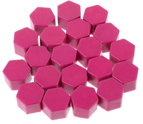 MAGICLULU 20Pièces Couvercles Écrou de Roue Silicone Lot pour Protection et Décoration des Moyeux de Jante Cache Écrous de Pneu et Poussière