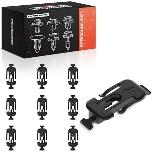 Frankberg 10x Befestigungsclips Motorschutz Replace #8T0853909A | Kompatibel mit Audi A4 Avant 8E5, A4 8W2, A5 F53, A4 Allroad 8WJ, A5 Sportback 8TA, A5 Cabriolet F5E, A4 Cabriolet B6
