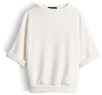 someday Damen Sweatshirt | Weiches Sweatshirt aus Cotton Modal Mix Regular Fit Milk, S