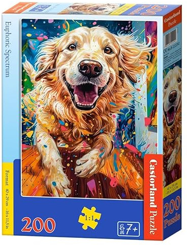 Castorland Puzzle Euphoric Spectrum - Bunte Puzzle 200 Teile