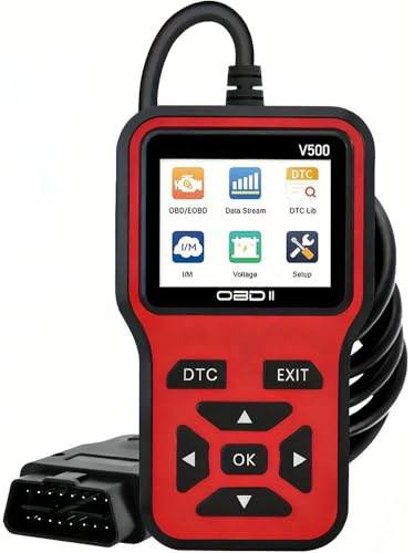 FGHCNH OBD2 Diagnosegerät Auto für Jeep Grand Cherokee/Cherokee Wrangler Renegade Compass, OBD Auto Diagnose, Auto OBD2 Scanner Codeleser mit Vollständigen OBDII Funktionen, KFZ Auslesegerät