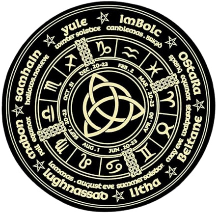 Xjdzineq Sternbilder, Astrologie-Pendelmatte, Taroten, rutschfest, Gummi, Altäre, Tarots, Karten-Pad für Party, Brettspiel, Astrologie-Pendel