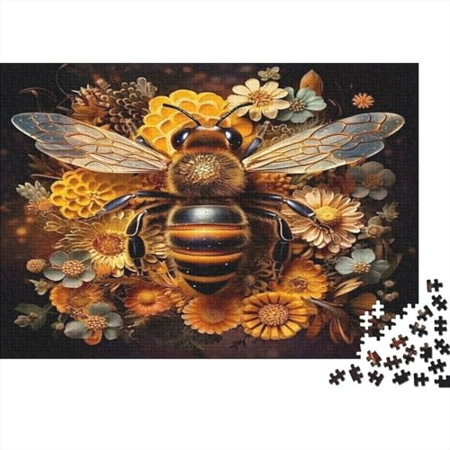 Biene Blume Wabe 1000 Stück Puzzle für Erwachsene Premium Papier
