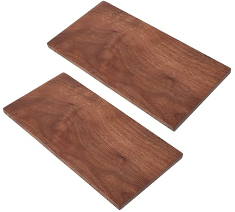 MAGICLULU Walnut Wood Carving Blanks Smooth Finish 2pcs Walnut Hardwood Planks Thickened Coffee Wood Boards Burr-Free Edges for DIY Crafts, Beginners