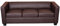 Mendler 3er Sofa Couch Loungesofa Lille - Kunstleder, Coffee