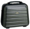 Check in Beauty Case Kosmetikkoffer Hartschale mit Schultergurt und Aufsteckmöglichkeit auf Trolleysysteme Carbon-Silber