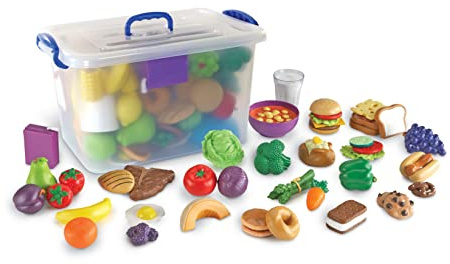 Learning Resources New Sprouts Classroom Play Food, Pretend Play Toy for Toddlers, Preschool Learning Toys, Kitchen Play Toys for Kids