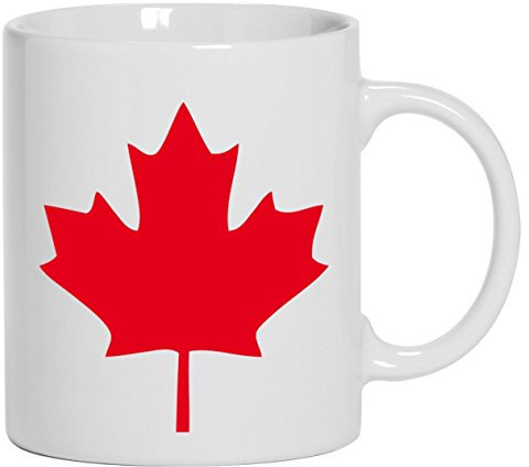 Shirtstreet24, CANADA/KANADA, Länder Kaffee Becher mit Motiv bedruckte Tasse Mug Kaffeebecher, Größe: onesize,Weiß