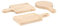 Kikkerland – Mini bandejas de Servir, bambú, Beige, Juego de 6
