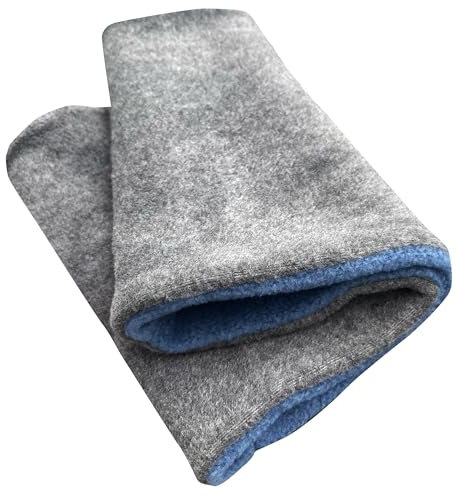 Wollhuhn Warmer Jungen/Mädchen UNSER WÄRMSTER Winter Loop/Schlauchschal/Schlupfschal Zwei Lagen Fleece (Anthrazit/Jeansblau)