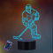 HPBN8 Ltd 3D Eishockey Sport Illusions LED Lampen Fernbedienung USB Power 7/16 Farben 3D LED Lampe Formen Kinder Schlafzimmer Geburtstag Weihnachten Geschenke