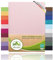 leevitex® Spannbettlaken 90x200cm - 100x200cm | Spannbetttuch Bettlaken | 100% Jersey Baumwolle | Matratzenhöhe bis 25 cm | Öko-Tex | Rosa/Rose