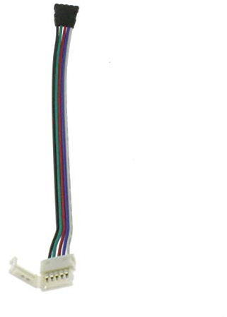 RGBW Steckverbinder, 5-PIN RGBW Buchse > RGBW Clip Verbinder; für 12mm LED Streifen