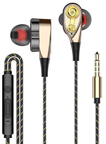 Aibote 4D Bass - Auriculares in-Ear estéreo con micrófono, Auriculares Deportivos