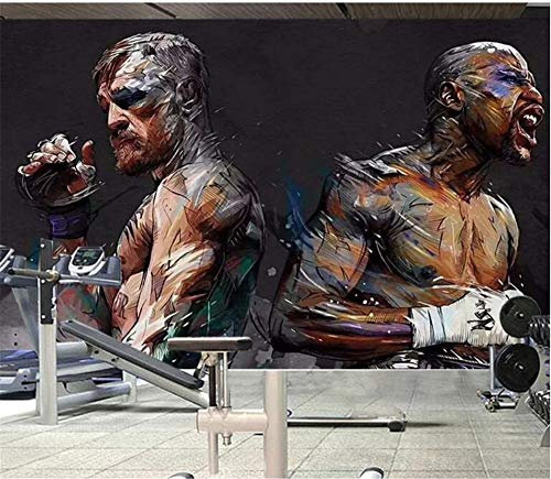 Kundenspezifische Tapete des Verpackens 3d UFC-Sport-Fitness-Club-Bild-Hintergrund-dekorative Wand, 200 * 140cm