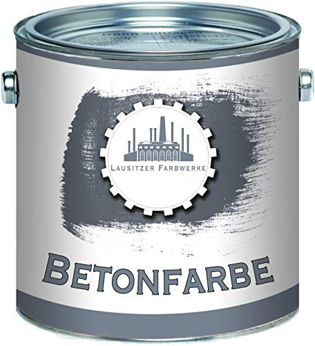 Lausitzer Farbwerke Betonfarbe SEIDENMATT Telegrau 4 RAL 7047 Grau Traditionelle Fassadenfarbe für mineralische Untergründe (Stein Mauer Beton Fassade Putz Zement) streichen & versiegeln (30 kg)
