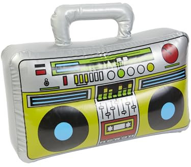 Smiffys Radio Inflable, Plateado