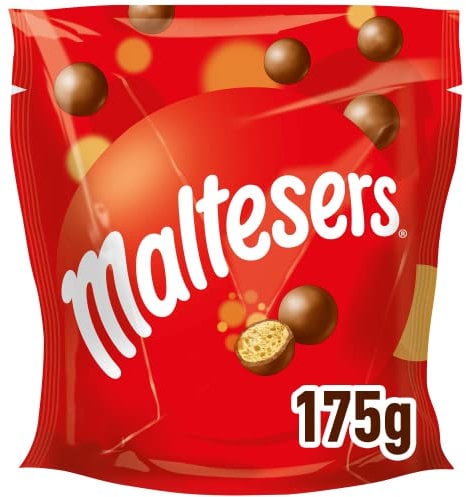 Maltesers Schokokugeln mit luftigem Knusperkern, Schokolade Snack, 1 Packung (1 x 175g)