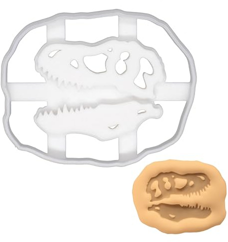 T-Rex Schädelfossil Ausstechform, 1 Teil