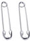 Reffeer Creolen aus 925er-Sterlingsilber - Büroklammer-Ohrringe, Pin-Knorpel-Ohrringe für Frauen (A-Silber)