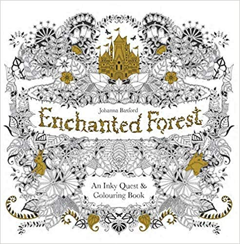 Jo By hanna Basford Enchanted Forest An Inky Quest & Colouring Book 1 Paperback - 2 Mar 2015