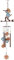 Sunset Vista Designs Kokopelli 93751 Southwest Collection Rustikales Windspiel aus Metall, 94 cm